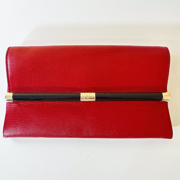 Diane Von Furstenberg Clutch Red - Picture 1 of 12